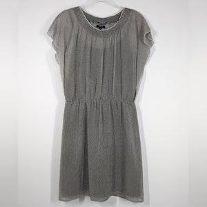 Madewell, Sheer Silk Daisy Chain Dress, with black slip, Sz Med